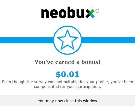 Neobux earned a bonus!
$0.01