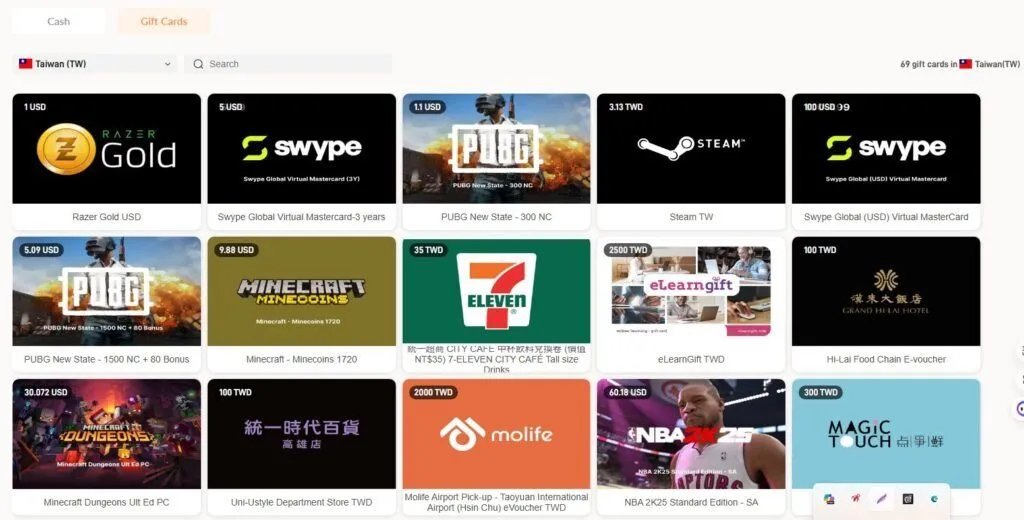 CoinPayU Gift Cards